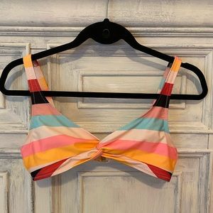 Solid and Striped Swim Top